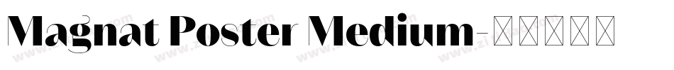 Magnat Poster Medium字体转换